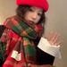 Christmas Atmosphere, Warm Thickened Korean Version Of Women's Autumn And Winter High-end Scarf_voghion.com