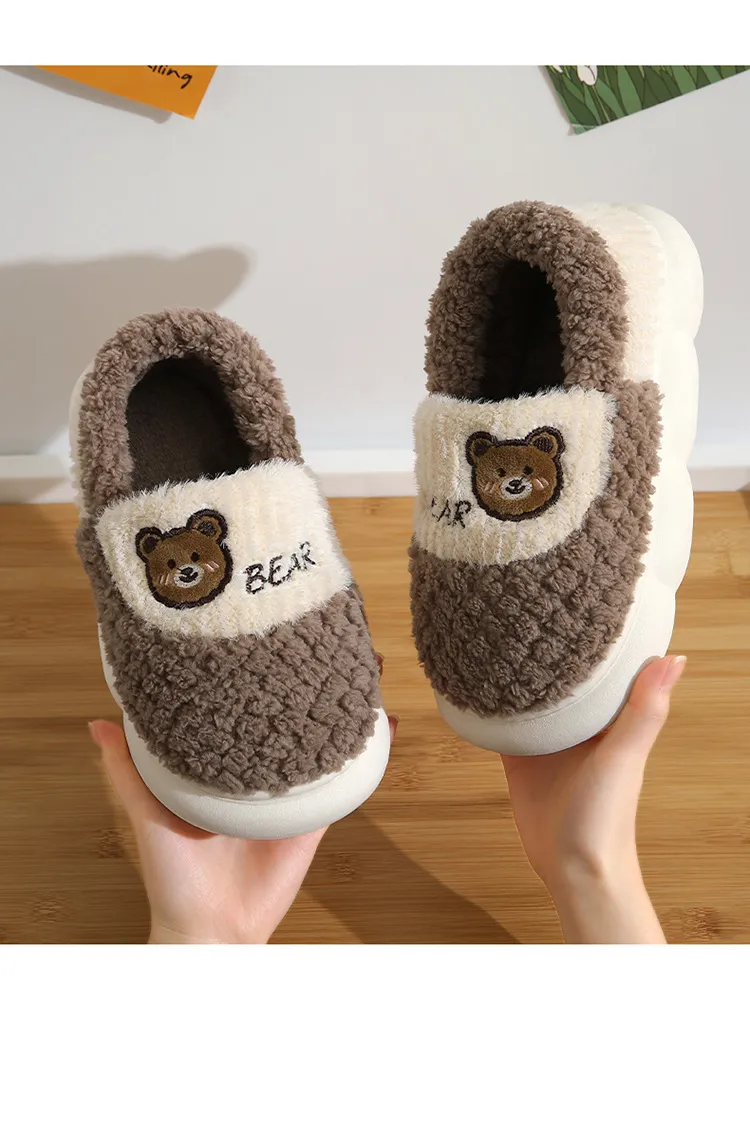 Children's bag root slippers autumn and winter, cute cartoon indoor home, dormitory cotton shoes for boys, children,_voghion.com