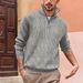 Neue Herren-Pullover mit lässiger Mode, Reißverschluss und Stehkragen_voghion.com