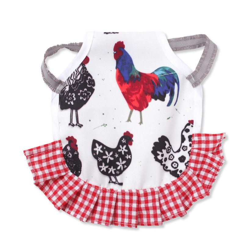 Pet Feather Protection Fixator Rooster Pattern Back Wing Protector Hen Chicken Saddle Apron_voghion.com