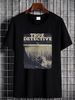 Ästhetisches True Detective Vintage Halloween Horror Film Streetwear T-Shirt Mode Weiche Designer Kleidung Leicht Streetwear Grafik Unisex_voghion.com