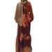 Women's Clothing Middle East Muslim Spring New Chiffon Print Fashionable Elegant Long Dress_voghion.com