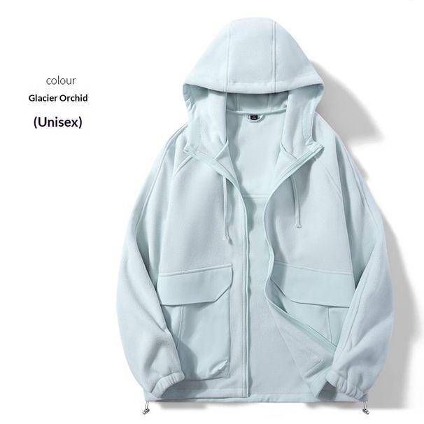 QFV50704555550<== Großhandel Polar-Jacke mit Fleecefutter für Damen und Herren, Outdoor-Sport, bedruckte Arbeitskleidung, Kapuze, dick gefüttert_voghion.com