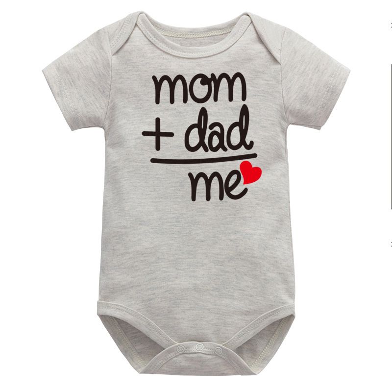 Mor & Barn Baby Jumpsuit Kortärmad Body Triangel Romper Baby Crawling Kläder Sommar Baby Barnkläder_voghion.com