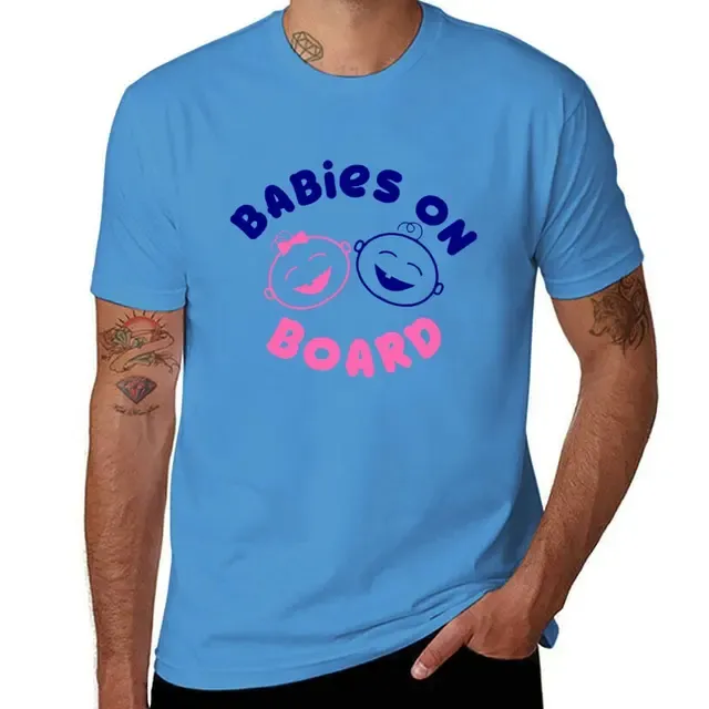 BaBIES ON BOARD T-Shirt quick drying kawaii plus sizes men clothes_voghion.com