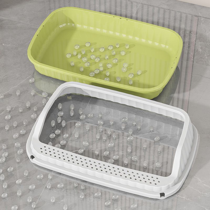 Extra große, halbgeschlossene Box, Katzenkäfig, Katzentoilette, Spritzschutz, Katzenzubehör-Set_voghion.com
