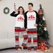 Home Clothes Parent Child Set Red Deer Christmas Tree Red And Black Color Matching Print Christmas Pajamas Whole Family Outfit_voghion.com