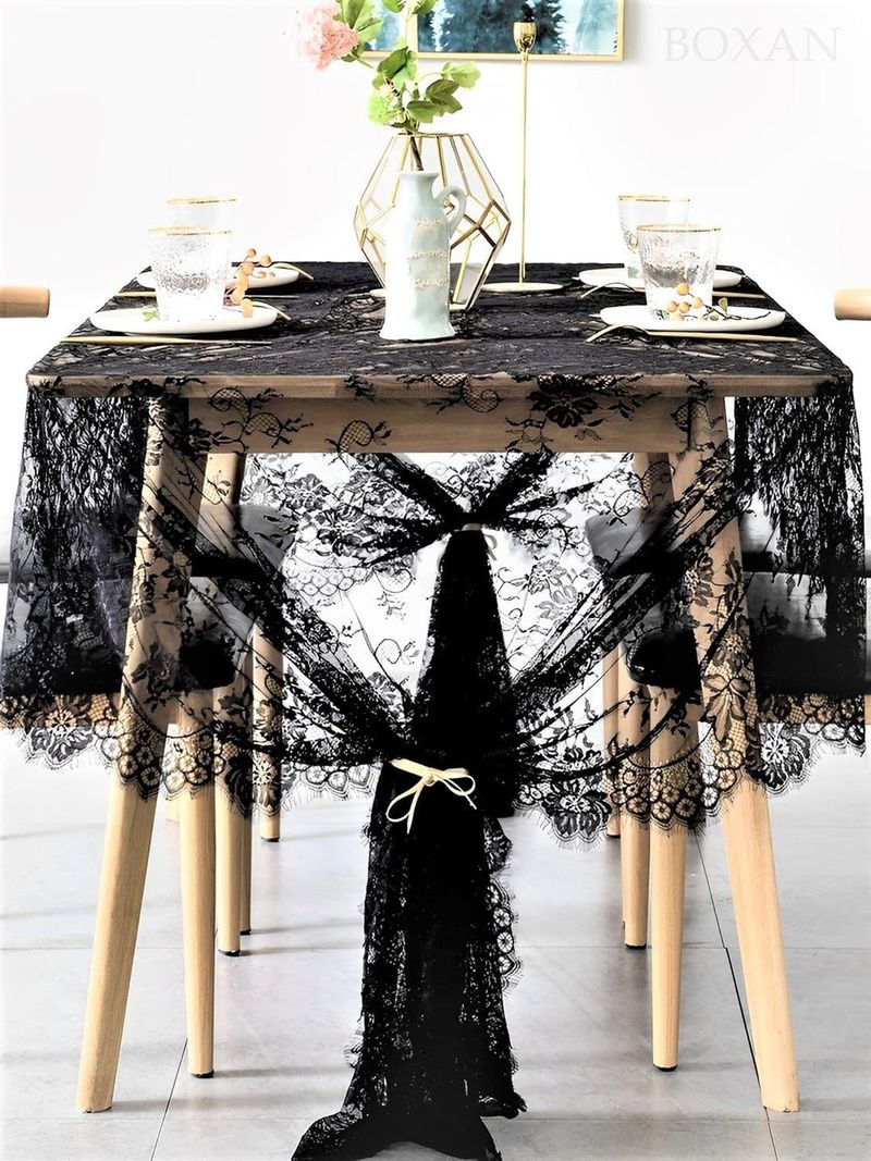 Spetsögonfransar, Spetstyg, Bröllopsklänning, Klädaccessoarer, Broderidekoration, Vit duk_voghion.com