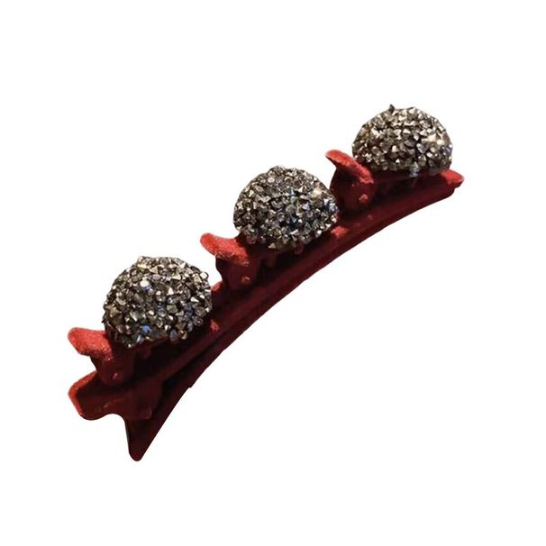 XinWq Strass Cuore Decor Elegante Pin Lint Doppio Strato Forcina Accessori per Capelli_voghion.com