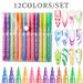 Double-Head Metal Nail Art Pen - Blending, Lining & Dotting 3-in-1 | Easy-Color One-Step Gel Pen_voghion.com
