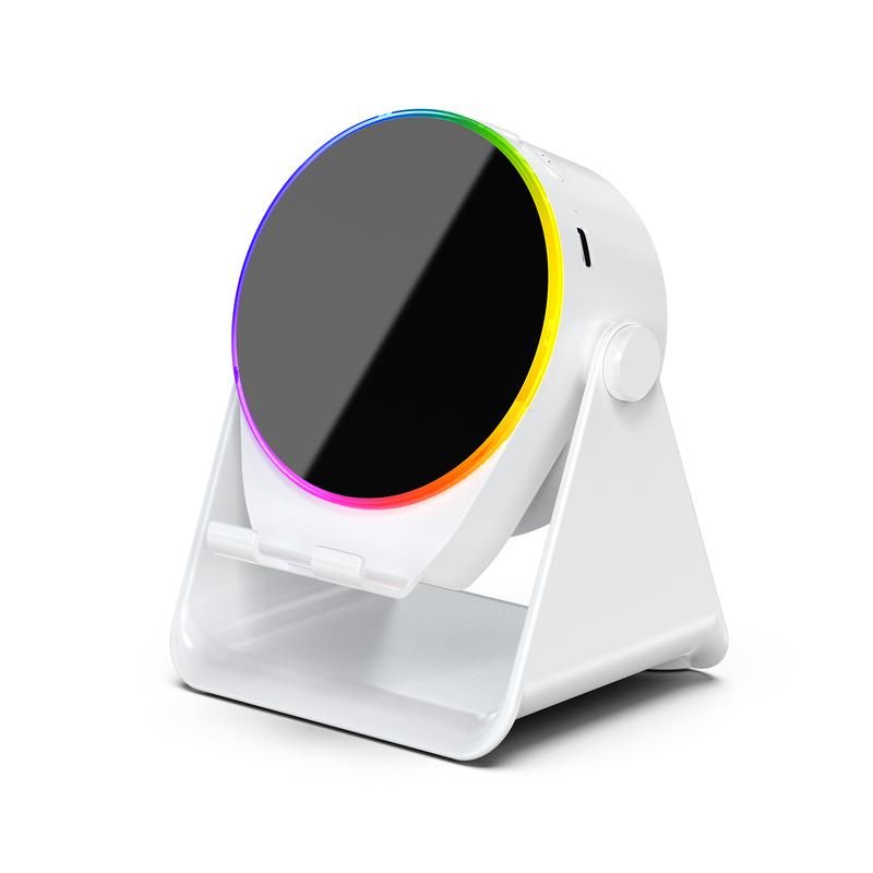 Dohelly 4 IN 1 Wireless Induction Audio Bluetooth Speaker, 360° Rotation Stand With LED, Universal Speaker Stands For Surround Sound&Charger,Portable_voghion.com