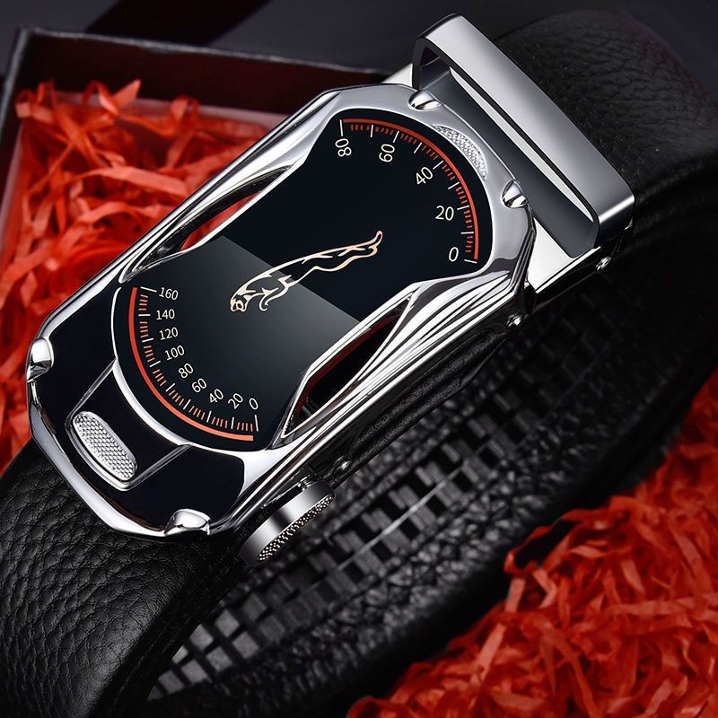 HOT Belts Men Sports Car Brand Designer Fashion Automatic Buckle PU Leather Men's Jeans High Quality Waist Male Strap_voghion.com