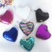 Portamonete a forma di cuore con glitter cangianti: mini portafoglio alla moda e giocoso per ragazze e donne (multiuso, leggero ed elegante)_voghion.com