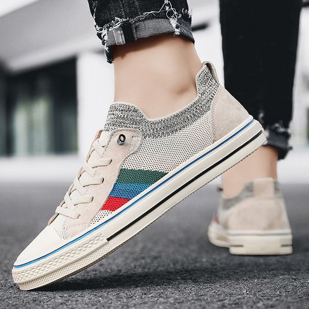 Canvas men's shoes new spring breathable thin deodorant casual shoes one-step lazy old cloth shoes_voghion.com