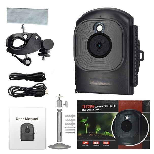 Outdoor Time-Lapse Camera With Low-Light Vision - Full HD Construction/Research Recording With Adjustable Mount_voghion.com