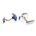 New Men's French Shirt Business Cufflinks Square Blue Crystal Cuff Buttons Factory Direct Sales_voghion.com