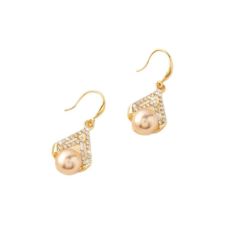 2023 New minimalist  elegant earrings, pearl earrings, high-end sense earrings, fashionable and versatile earrings_voghion.com