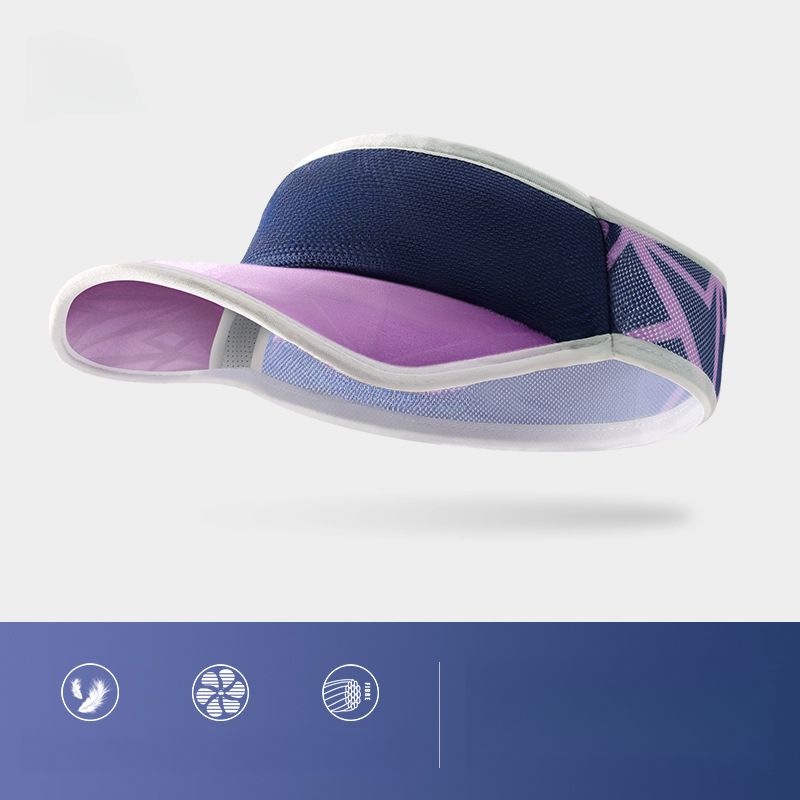 Esportes de corrida de maratona ao ar livre para homens e mulheres, guarda-sol de verão, proteção solar, chapéu com viseira, que absorve o suor_voghion.com