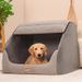 All-Season Dog For Medium Large Dogs, Golden Retriever, Corgi, Semi-Enclosed Cat House, Villa Style, Detachable And_voghion.com