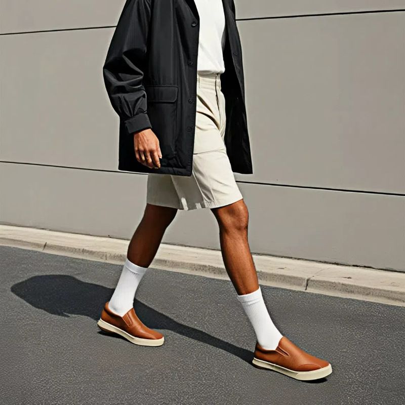 Small White Shoes Men's Slip-on Casual Elastic Men's Shoes Low Top Lazy Shoes Vulcanized Rubber Shoes Flat Shoes_voghion.com