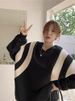 girl Black High-Quality Sweatshirt For Women, Spring And Autumn 2023 New Hot Korean Version Loose Lazy Style Oversize Jacket_voghion.com