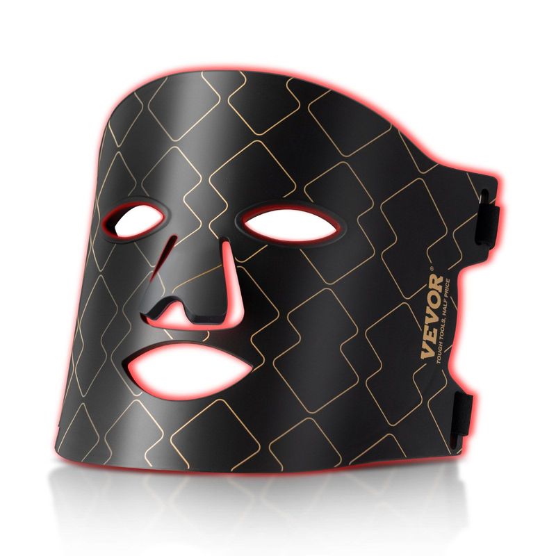 VEVOR Red Light Therapy For Face LED Face Mask Light Therapy With 3 Wavelengths_voghion.com
