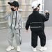 Kids Clothing Double Zipper Autumn Suit Spring And Autumn Sports Two Piece Suit_voghion.com