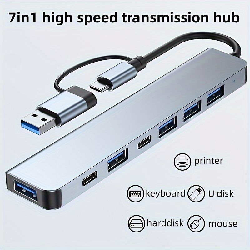 An All-in-one High-speed USB 3.0 Data Transfer Adapter With Multi-port Expansion Of Type-C And USB-A Connectors For Tablets,_voghion.com