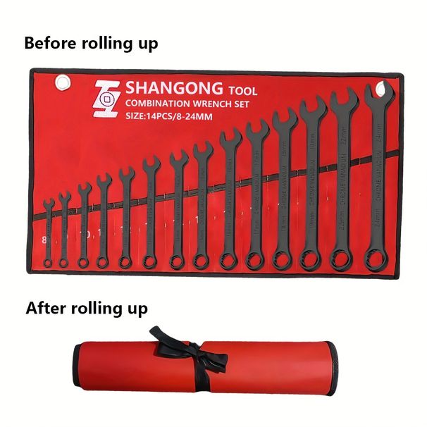 Professional Ratchet Wrench Set With Quick-Release - Cr-V Steel Chrome Plated Hand Tools For Auto Repair & DIY - 12-Piece Durable Mechanics Toolkit_voghion.com