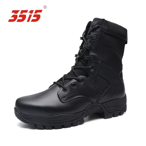 Chaussures de randonnée WalkPrime Jihua 3515 Special pour hommes, fermeture éclair latérale, en cuir véritable, bottes de protection pour l'extérieur_voghion.com