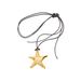 Sugar Cube Niche Retro Irregular Starfish And Patrick Star Pendant Long Leather Rope Sweater Chain Sweet And Cool Exaggerated Clavicle Chain_voghion.com