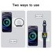 15W 2 in 1 Dock di ricarica magnetica wireless veloce Mag Safe Duo per iPhone 13 12 11 AirPods Watch 2 3 4 5 6_voghion.com