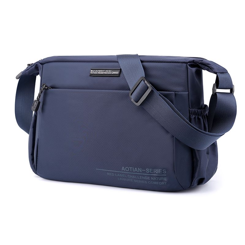 Borsa a tracolla leggera da uomo, casual e orizzontale, in tinta unita, per esterni_voghion.com