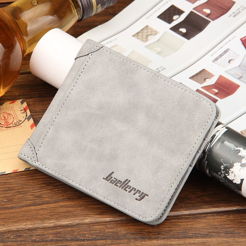 Baellerry Men's Wallets New Arrivals Retro Short Style Hot Sale Matte Wallet High Quality Men's Bags_voghion.com