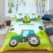 Truck Series Three Piece 3D Digital Printed Set, Bed Sheets And Bedding Replacement_voghion.com
