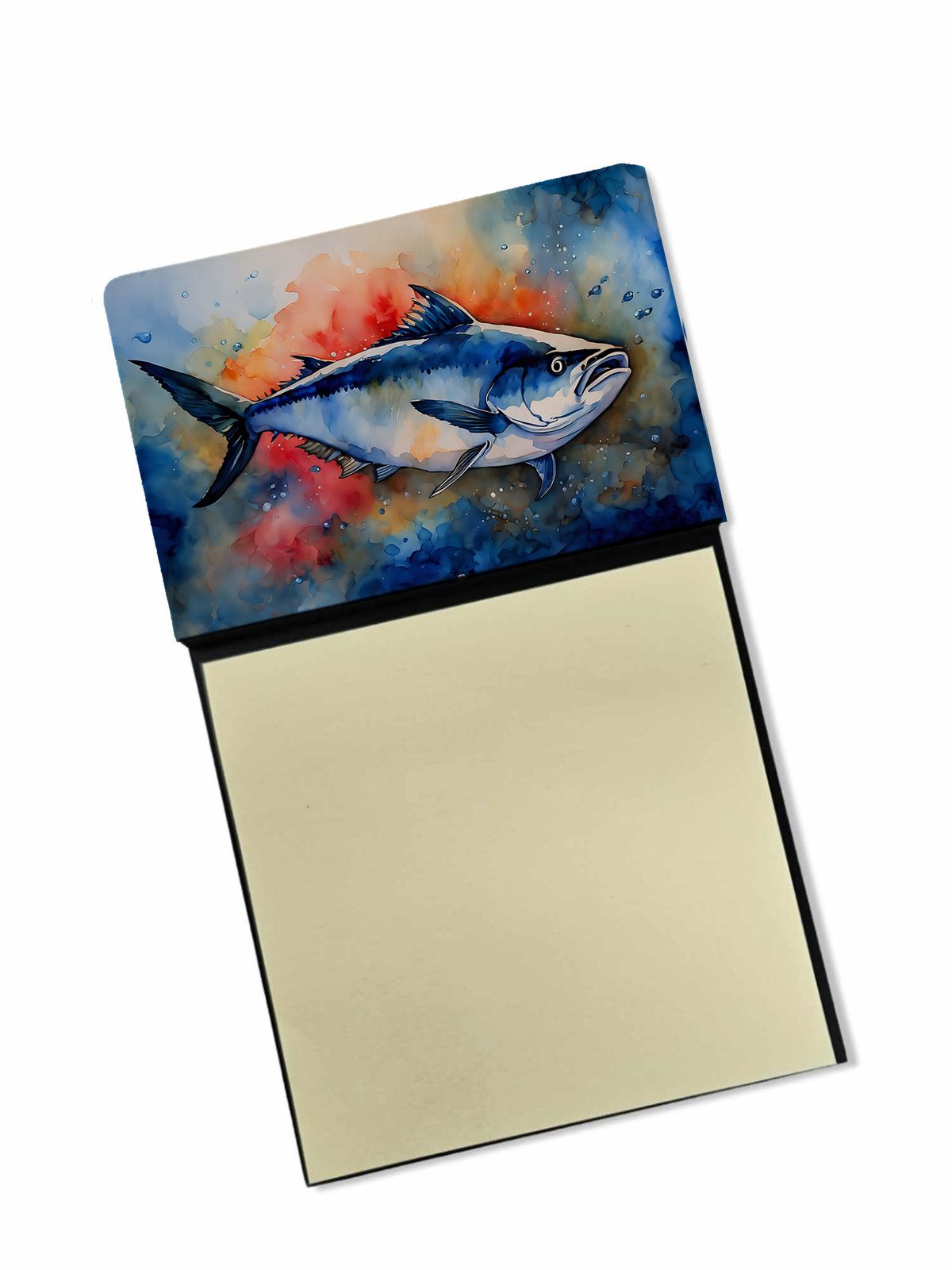 NEW Bluefin Tuna Sticky Note Holder Refillable Dispenser Self-Sticky Note Pads, Memo Pads Blank Desk Accessories_voghion.com