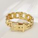 Inlaid Bracelet Style High-End Light Luxury Chain Buckle Belt Alloy Women's Gold-Plated Fashion Accessories_voghion.com