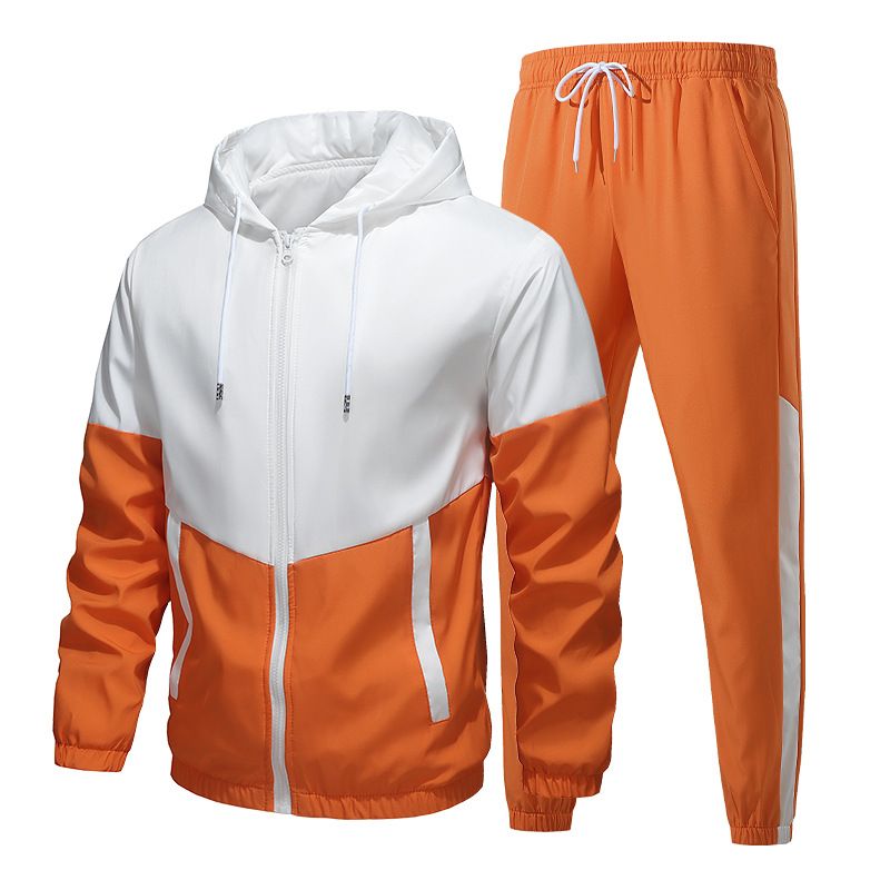 Men’s Autumn Jacket & Jogger Set – Trendy Streetwear Outfit (M-6XL) – Lightweight Hooded Tracksuit For Casual & Sporty Looks​_voghion.com