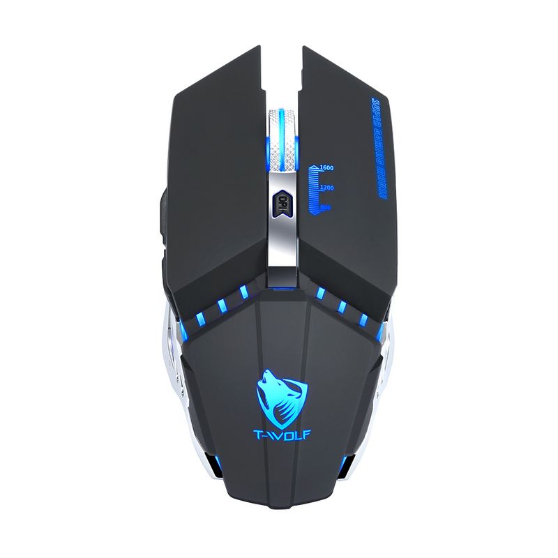 Wireless Mouse – 1600DPI Ergonomic 2.4G Silent Click With 4-Way Scroll For PC/Laptop (Black/Gray/White)​_voghion.com