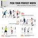 VEVOR Badminton Net, Height Adjustable Volleyball Net, 10ft Wide Foldable Pickleball Net, Portable Easy Setup Tennis Net Set With Poles, Stand And Carry Bag, For Kids Backyard Game Indoor Outdoor Use_voghion.com