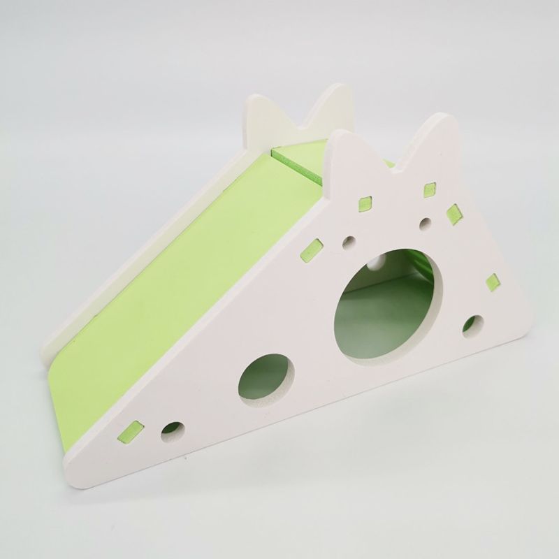 Hamster PVC coloré cabine nid de couchage fil doré ours toboggan jouet hamster fournitures_voghion.com