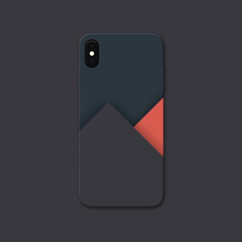 Minimalistischer Farbblock 14 Max Telefon IPhone 12 Pro Matte Soft Case X/11 Stoßfest 13_voghion.com
