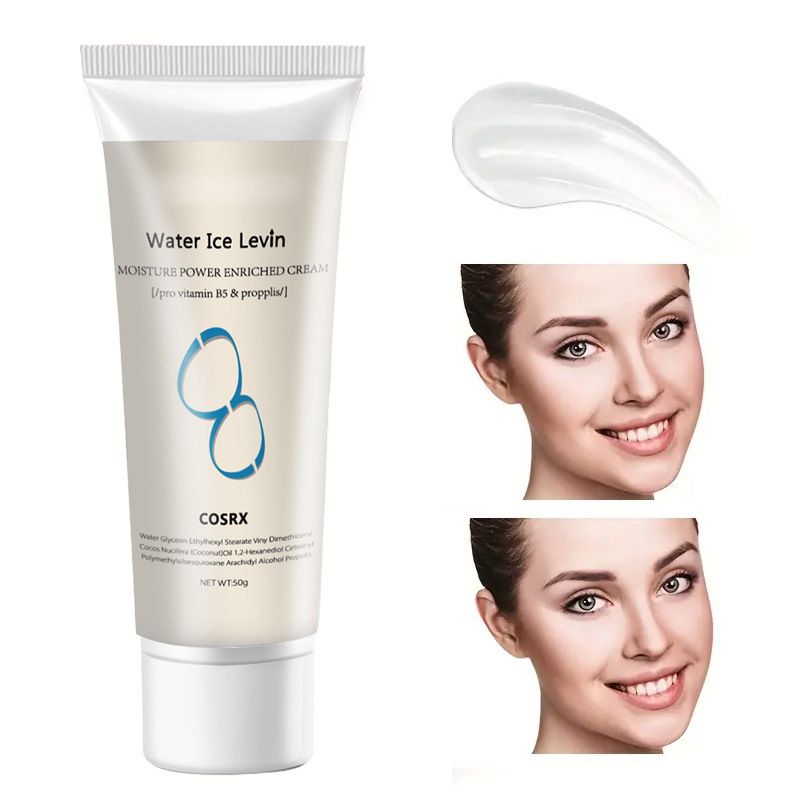 Crème visage hydratante et revitalisante Water Ice Levin Hydratant et hydratant Éclaircissant pour la peau Les paresseux_voghion.com