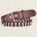 Bullet Head Punk Style Fashion Trendy Men's And Women's Personality Belt_voghion.com