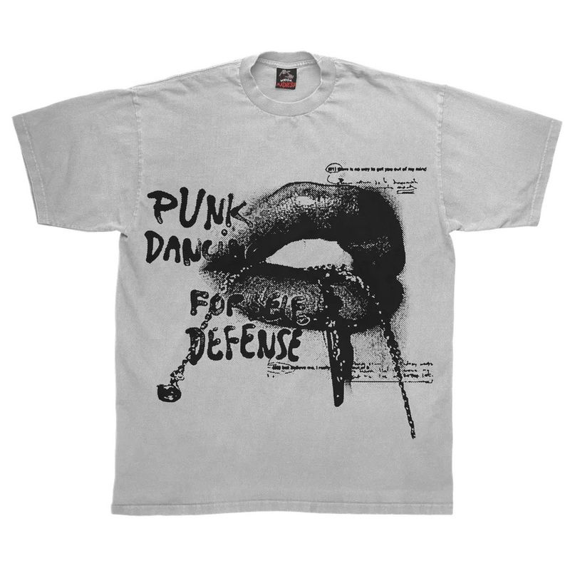 Îmbrăcăminte pentru bărbați American Y2K Summer Street Trend Hip Hop Print Round Neck Short Sleeve Topuri Unisex Loose T Shirt_voghion.com