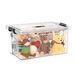 Spacexpert Plastic Storage Box With Lid, Stackable Clear Organizer For Clothes, Underwear, Shoes, Toys, Multi-Size (2L To 130L)_voghion.com