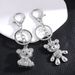 AS Accessories New Personality Creative Cute Exquisite Bear Pendant Bag Car Keychain Ornament Kca046_voghion.com