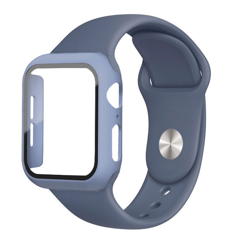 Glas + Case + Band voor Apple Horloge Band 44mm 45mm 41mm 40mm 38mm 42mm Screen Protectors voor Apple IWatch Serie 3 4 5 6 7_voghion.com