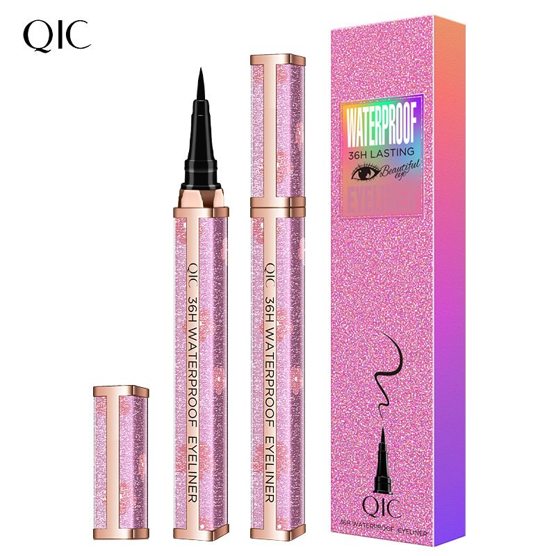 QIC Qini Color Galaxy Sky eyeliner Su geçirmez, ter geçirmez, çabuk kuruyan, tutucu, karıncalanma yapmayan Eyeliner güzellik makyajı_voghion.com