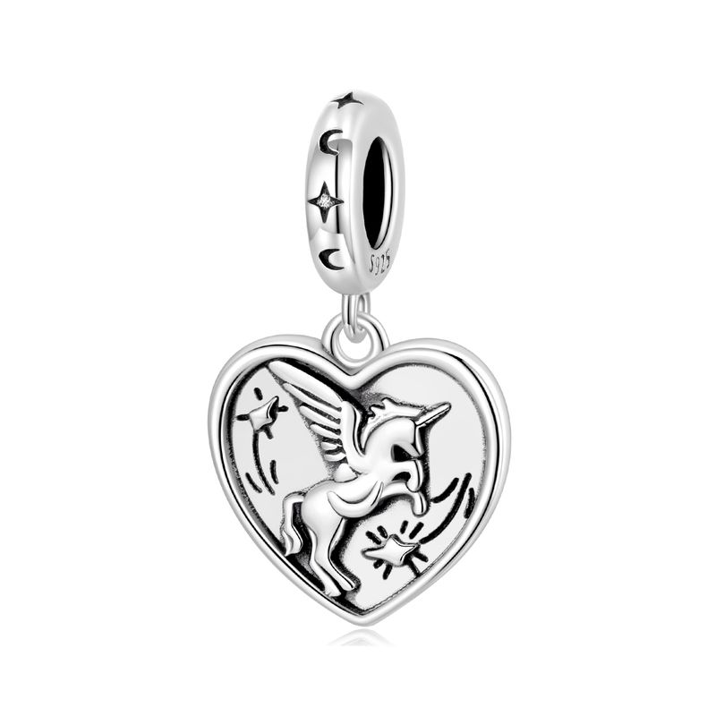 Ciondolo unicorno in argento sterling, SCC3104_voghion.com